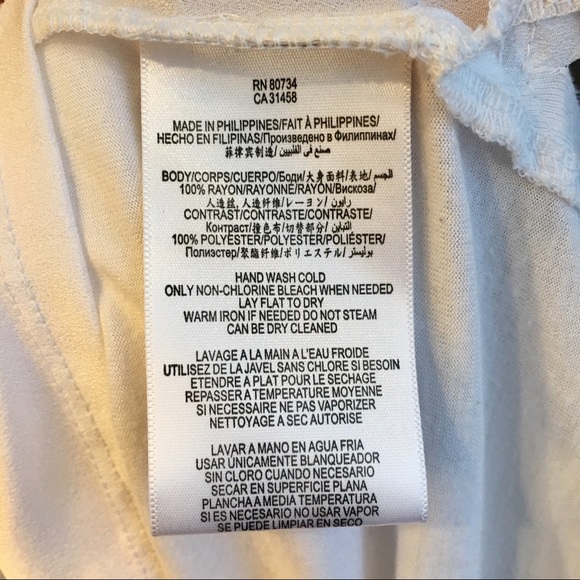 MANOUKIAN sheer soft white beige neutral hi lo top - Picture 8 of 8